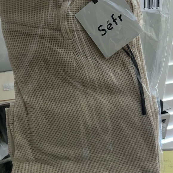 SÉFR cormac shorts beige windowpane - Picture 3 of 3